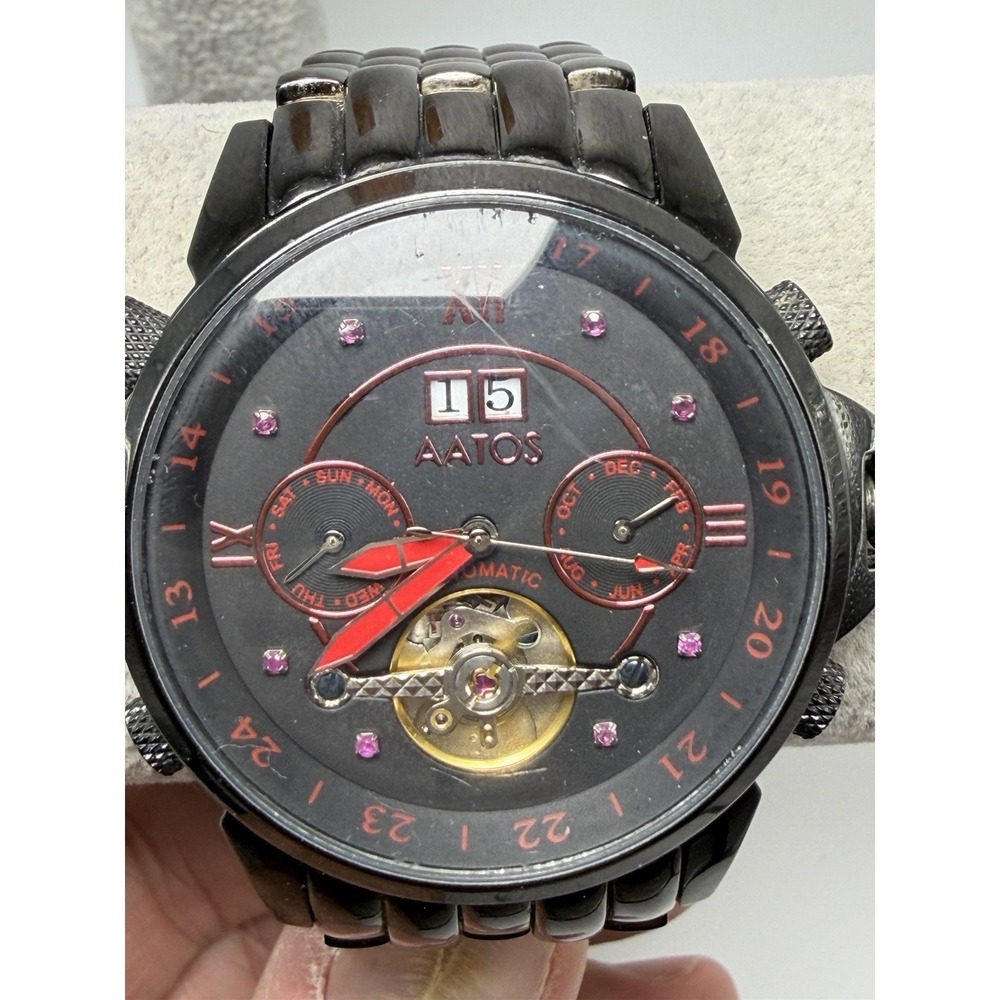 Aatos JAAKKO Automatic Working Mens‎ Watch 42MM 7" Stainless Steel